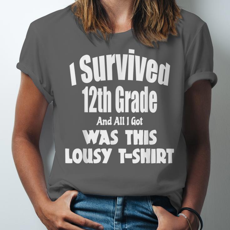 12th Grade GraduationShirt Grad Graduate Education Unisex Jersey T-Shirt