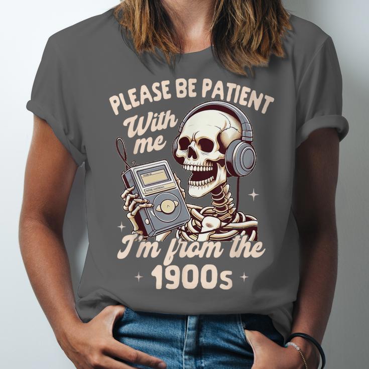 1900s Sarcasm Humor Be Patient With Me I'm From The 1900s Unisex Jersey T-Shirt 1900s Sarcasm Humor Be Patient With Me I'm From The 1900s Unisex Jersey T-Shirt