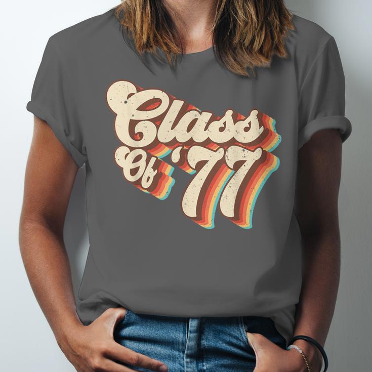 1977 Class Reunion Retro Class Of 77 High School Graduation Unisex Jersey T-Shirt