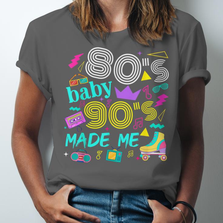 1980s 80's Baby 1990s 90's Made Me Birthday Nostalgia Vibes Unisex Jersey T-Shirt 1980s 80's Baby 1990s 90's Made Me Birthday Nostalgia Vibes Unisex Jersey T-Shirt