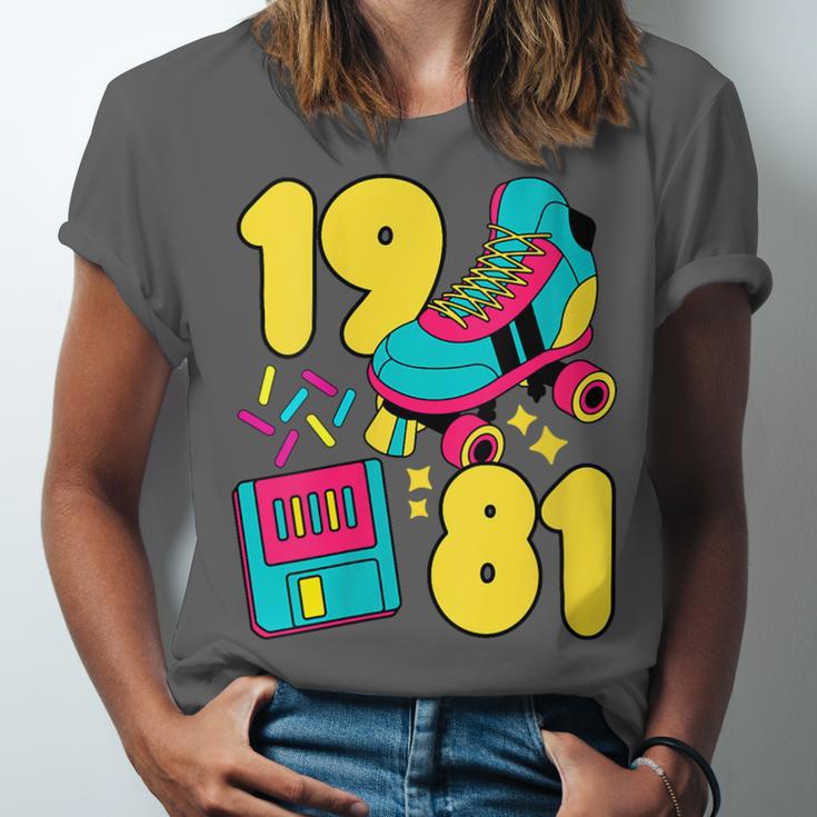 1981 Retro Raised In The 80s Old School Nostalgia Vibes Unisex Jersey T-Shirt
