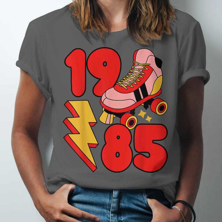1985 Retro Roller Skate Vintage 80s Nostalgia Collector Unisex Jersey T-Shirt