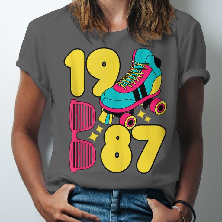 1987 Retro Raised In The 80s Old School Nostalgia Vibes Unisex Jersey T-Shirt 1987 Retro Raised In The 80s Old School Nostalgia Vibes Unisex Jersey T-Shirt