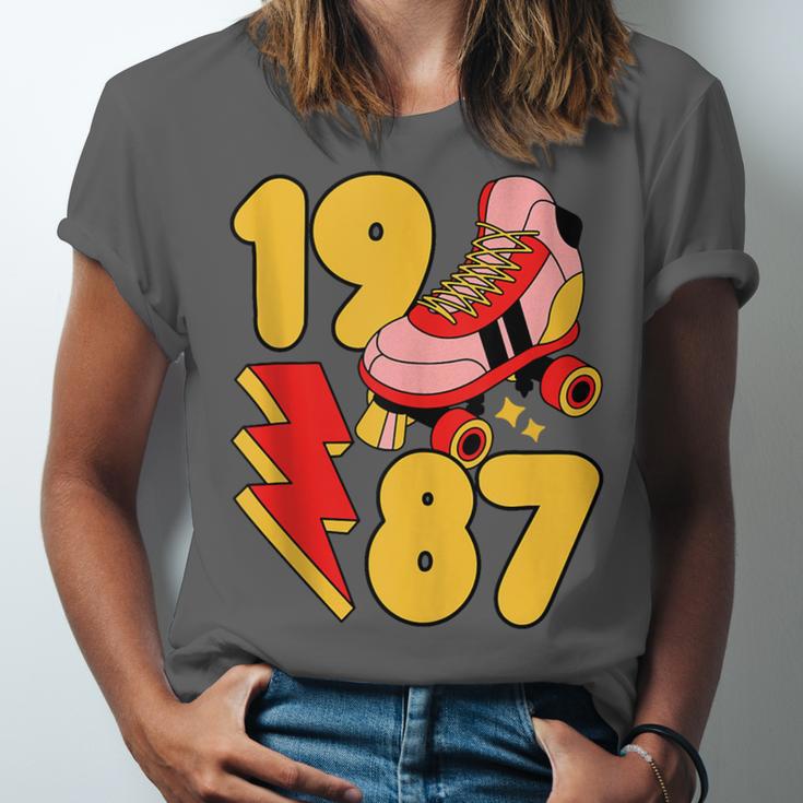 1987 Retro Roller Skate Vintage 80s Nostalgia Collector Unisex Jersey T-Shirt