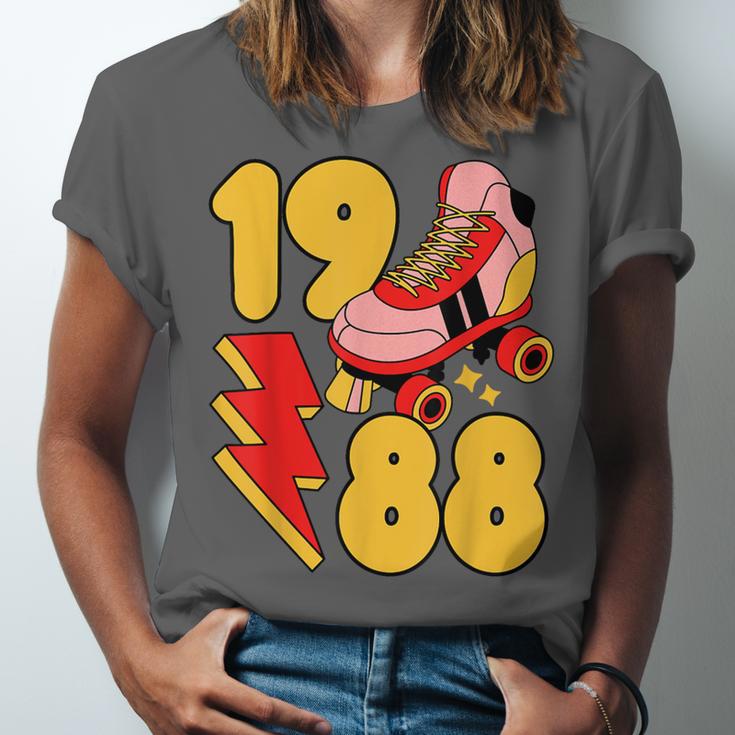 1988 Retro Roller Skate Vintage 80s Nostalgia Collector Unisex Jersey T-Shirt
