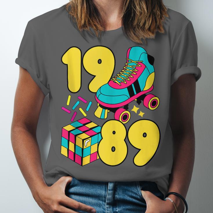 1989 Retro Raised In The 80s Old School Nostalgia Vibes Unisex Jersey T-Shirt 1989 Retro Raised In The 80s Old School Nostalgia Vibes Unisex Jersey T-Shirt