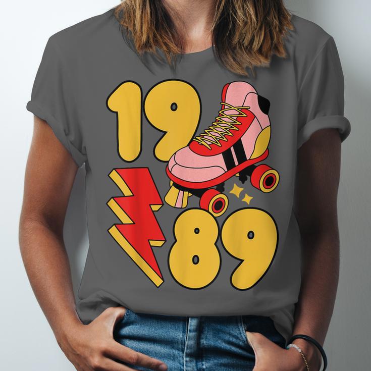 1989 Retro Roller Skate Vintage 80s Nostalgia Collector Unisex Jersey T-Shirt 1989 Retro Roller Skate Vintage 80s Nostalgia Collector Unisex Jersey T-Shirt