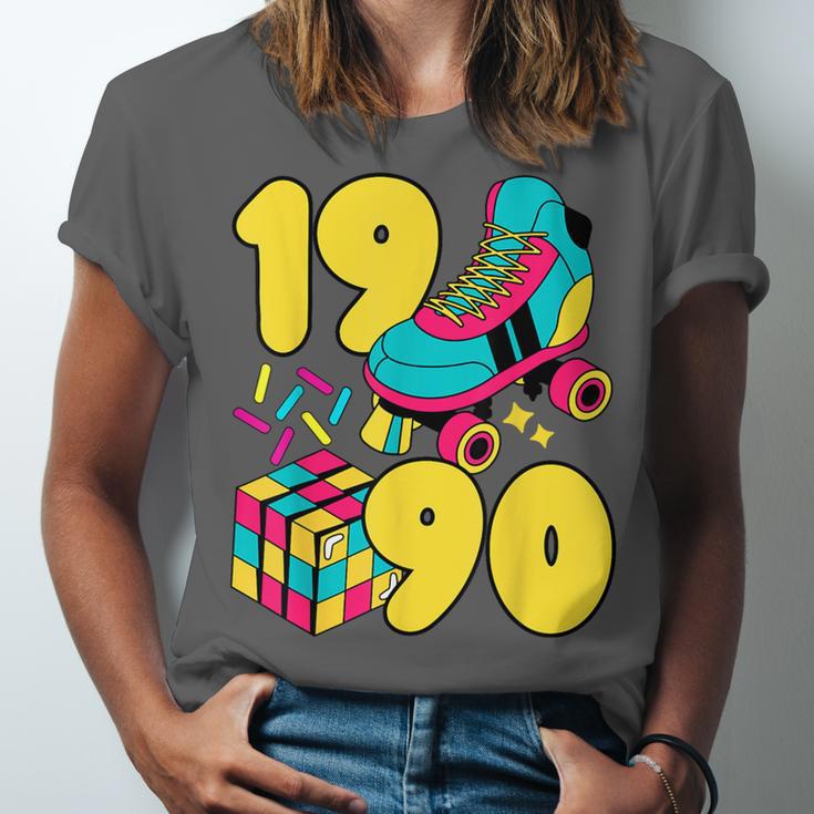 1990 Retro Raised In The 90s Old School Nostalgia Vibes Unisex Jersey T-Shirt