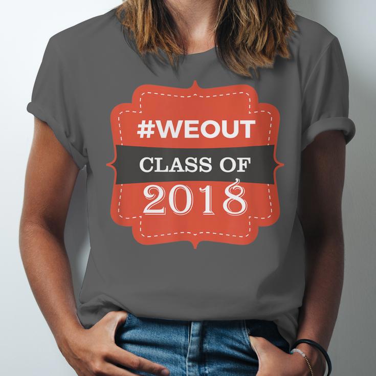 We Out 2018 Graduation Shirts Unisex Jersey T-Shirt