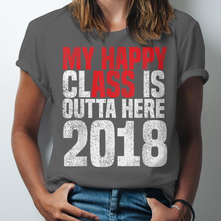 2018 Senior Graduation My Happy Class Shirt Unisex Jersey T-Shirt