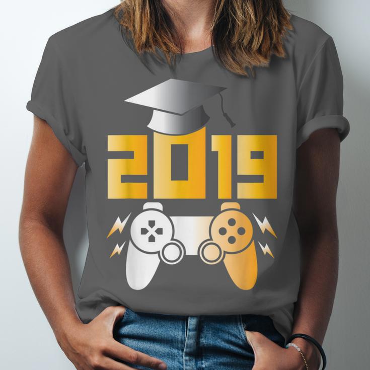2019 High School Graduation Shirt Gamer Graduate Unisex Jersey T-Shirt