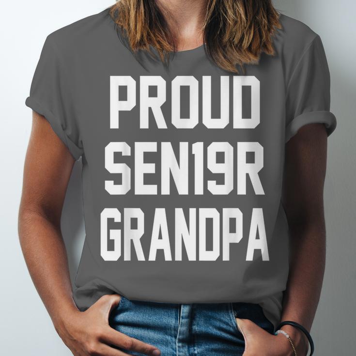 2019 Senior Grandpa SEN19R Class Graduation PartyShirt Unisex Jersey T-Shirt