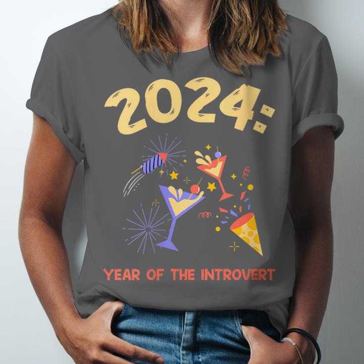 2024 Year Of The Introvert New Year Adventures Unisex Jersey T-Shirt 2024 Year Of The Introvert New Year Adventures Unisex Jersey T-Shirt