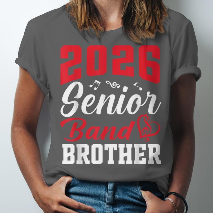 2026 Senior Band Brother Class Of 2026 Parent Graduation Unisex Jersey T-Shirt