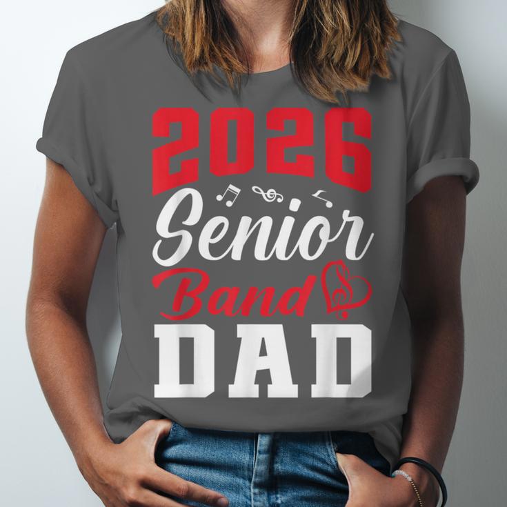 2026 Senior Band Dad Class Of 2026 Band Parent Graduation Unisex Jersey T-Shirt