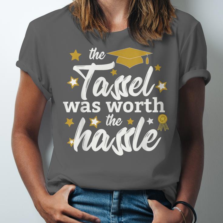 2026 Tassel Graduation The Tassel Was Worth The Hassle Unisex Jersey T-Shirt