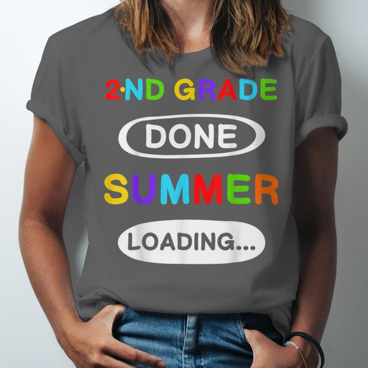2nd Grade Graduation Shirt 2nd Grade Done Summer Loading Unisex Jersey T-Shirt
