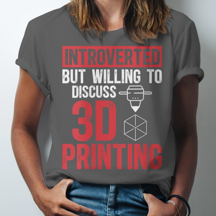 3D Printer Introvert 3D Printing Unisex Jersey T-Shirt 3D Printer Introvert 3D Printing Unisex Jersey T-Shirt