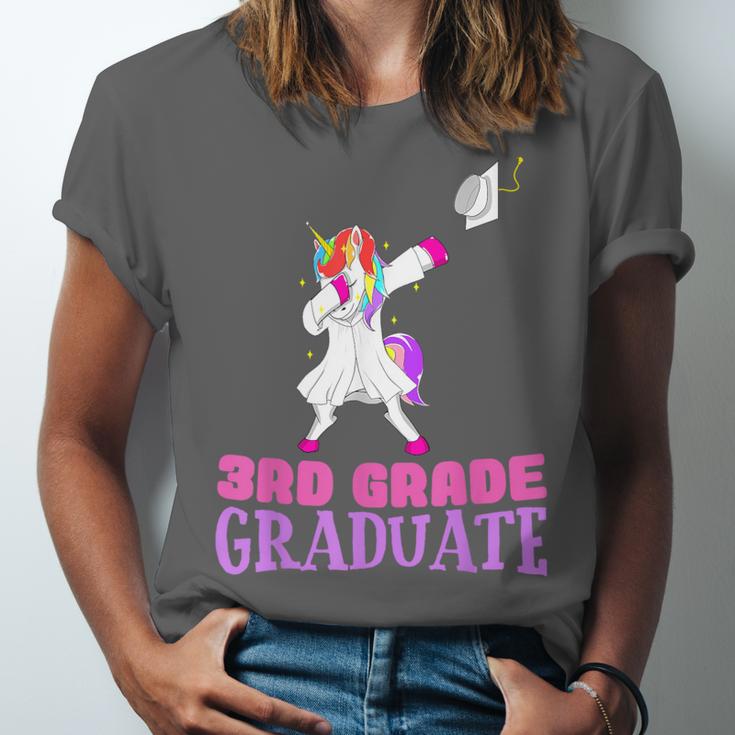 3rd Grade Graduation Unicorn End Of Year Third Unisex Jersey T-Shirt