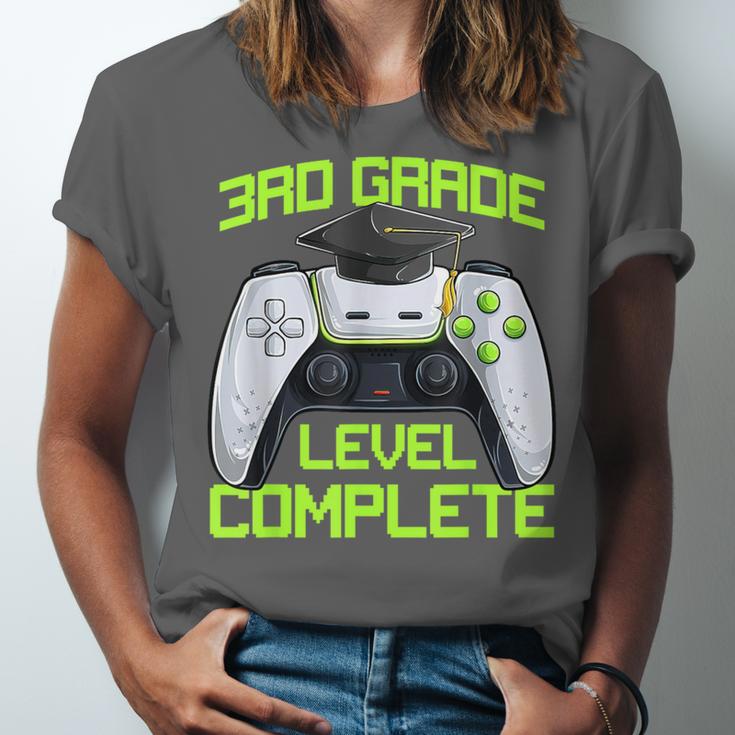 3rd Grade Level Complete Gamer Class Of 2026 Graduation Unisex Jersey T-Shirt