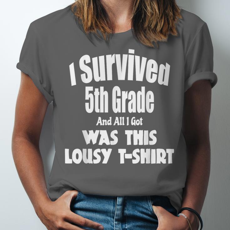 5th Fifth Grade Graduation Shirt Boy Girl Graduate Education Unisex Jersey T-Shirt