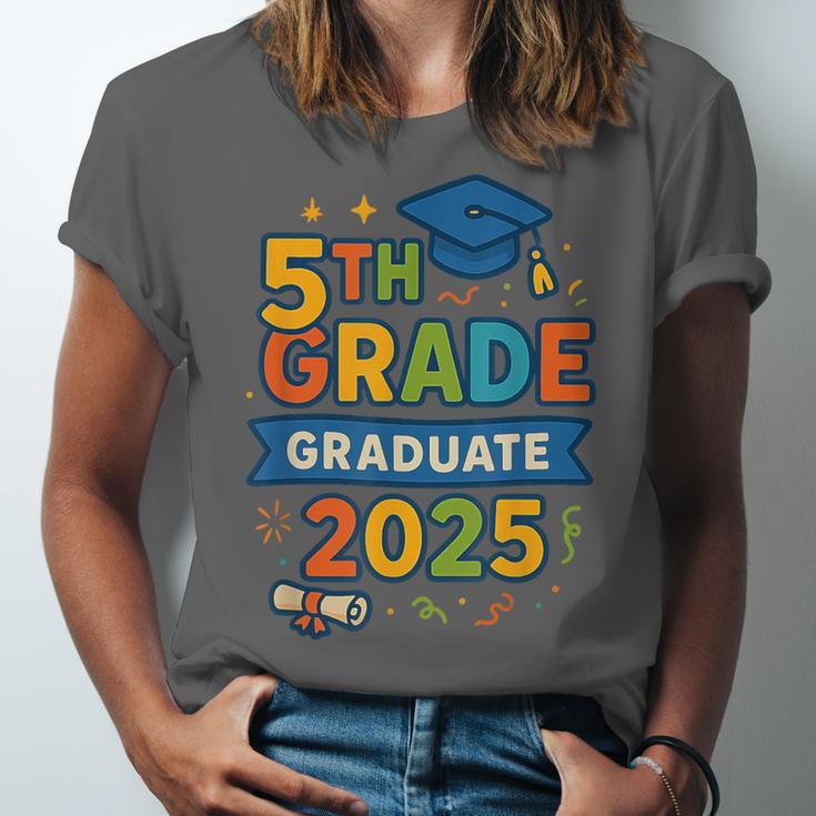 5th Grade Graduation 2025 Graphic – Class Of 2025 Theme Unisex Jersey T-Shirt