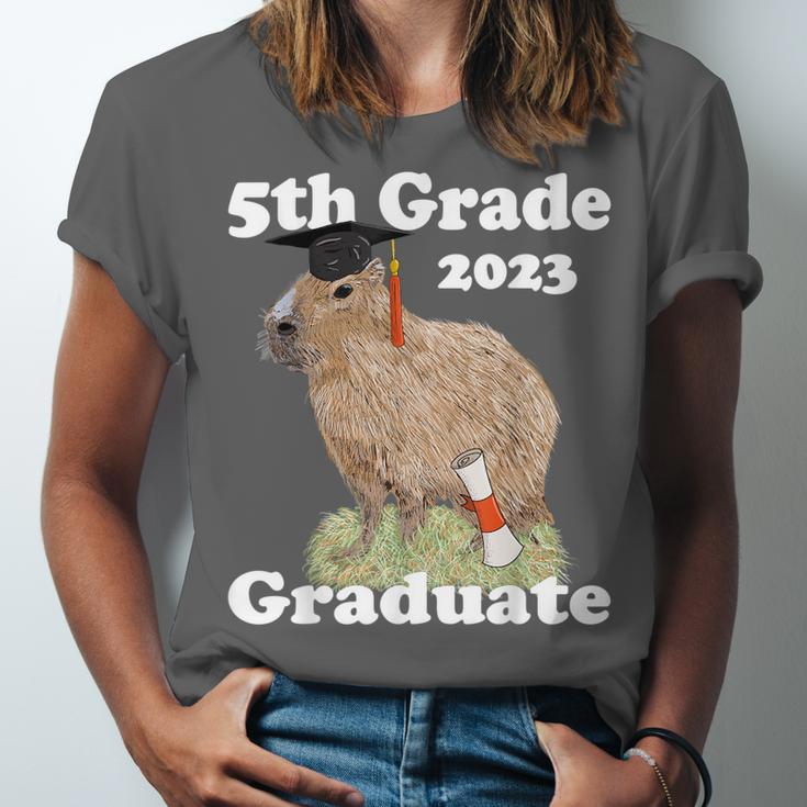 5th Grade Graduation Class Of 2023 Capybara Fifth Graduate Unisex Jersey T-Shirt