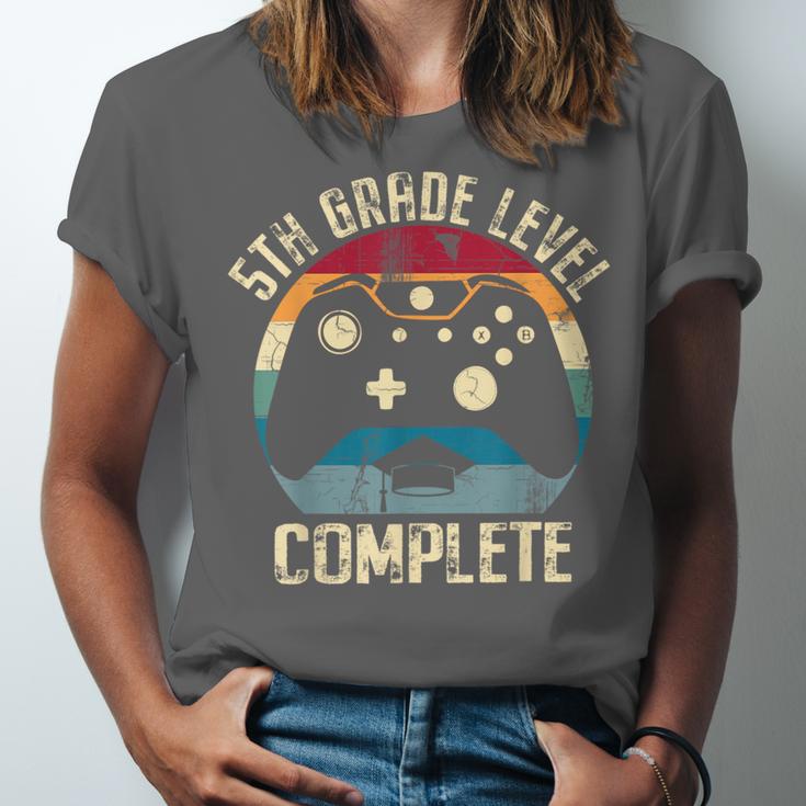 5th Grade Level Complete Gamer Graduation Boys Class Of 2024 Unisex Jersey T-Shirt
