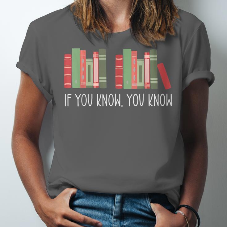 6 7 If You Know You Know Book Lover Six Seven Meme Unisex Jersey T-Shirt