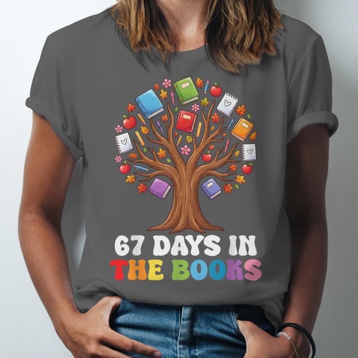67 Days In The Books Reading Teacher 67th Day Of School Kids Unisex Jersey T-Shirt 67 Days In The Books Reading Teacher 67th Day Of School Kids Unisex Jersey T-Shirt