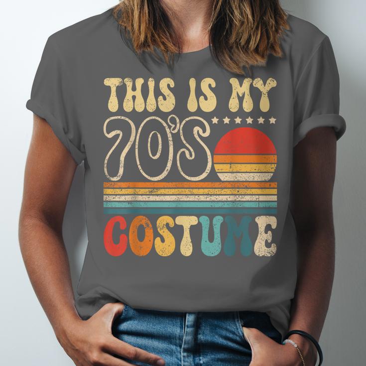 This Is My 70s Costume Vintage Nostalgia Mixtape 1970s Party Unisex Jersey T-Shirt