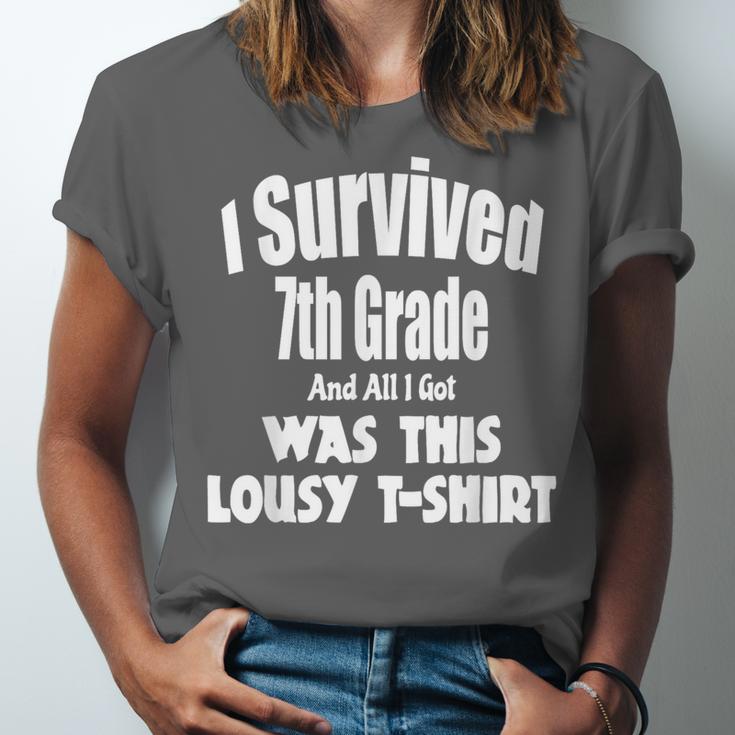 7th Seven Grade Graduation Shirt Boy Girl Graduate Education Unisex Jersey T-Shirt