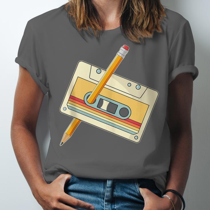 80's 90's Retro Music Party Costume Nostalgia Cassette Unisex Jersey T-Shirt