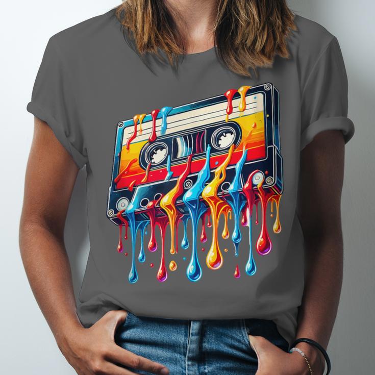 80s 90s Retro Party Costume Nostalgia Cassette Unisex Jersey T-Shirt