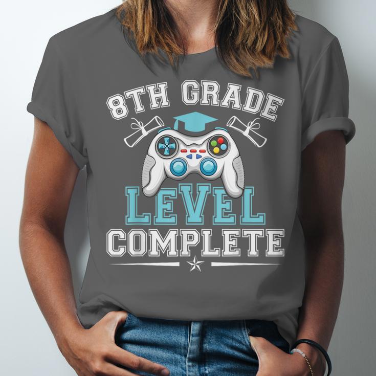 8th Grade Level Complete Graduation 2025 Class Eighth Grade Unisex Jersey T-Shirt