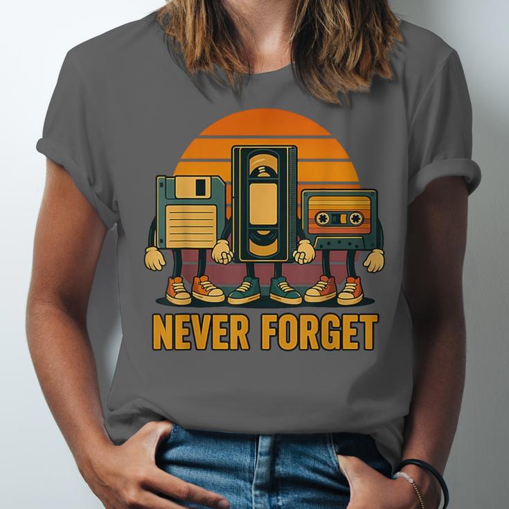 90s Nostalgia Never Forget Retro Unisex Jersey T-Shirt 90s Nostalgia Never Forget Retro Unisex Jersey T-Shirt