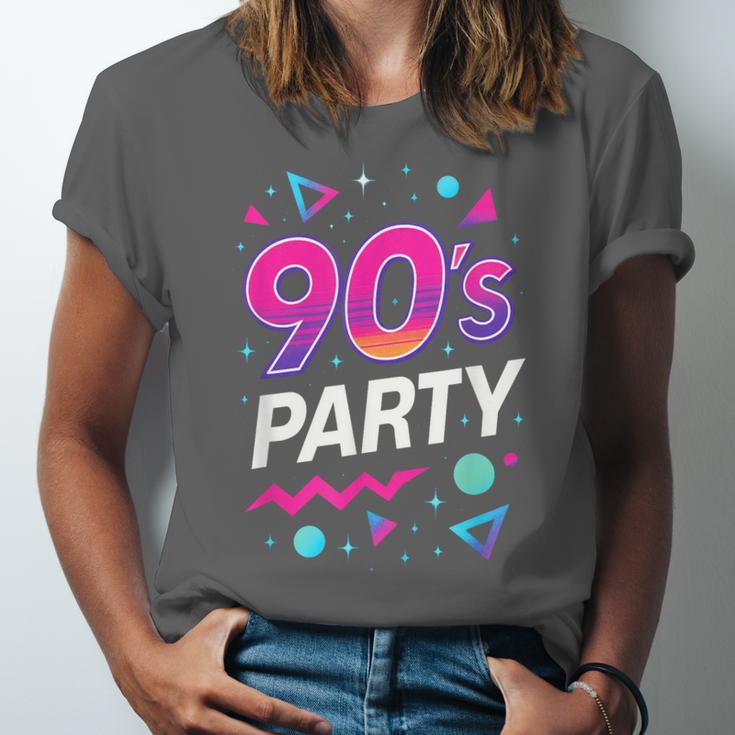 90's Party 90s Nostalgia Retro Rave Dance Music Unisex Jersey T-Shirt 90's Party 90s Nostalgia Retro Rave Dance Music Unisex Jersey T-Shirt