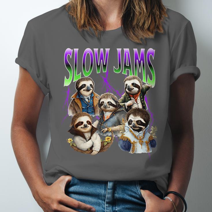 90s Style Bootleg Trendy Sloth Design For Introverts Unisex Jersey T-Shirt