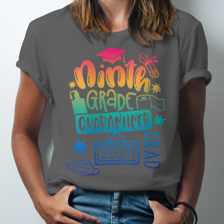 9th Grade Graduate 2021 Graduate Quarantine Ninth Graduation Unisex Jersey T-Shirt