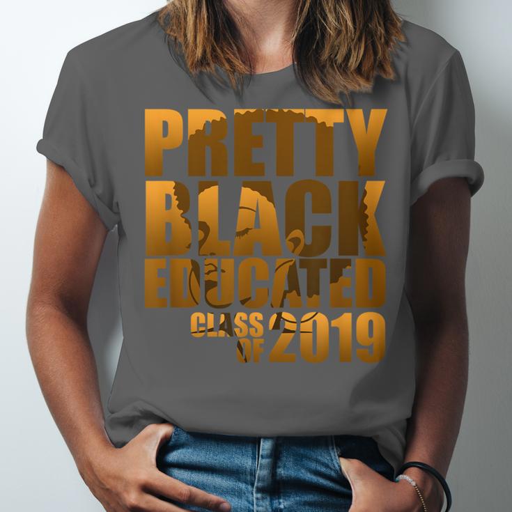 African American Girl Graduation Shirt Senior 2019 Unisex Jersey T-Shirt