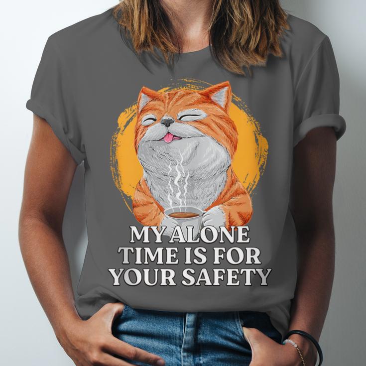 My Alone Time Is For Your Safety Coffee Lover Introvert Unisex Jersey T-Shirt My Alone Time Is For Your Safety Coffee Lover Introvert Unisex Jersey T-Shirt