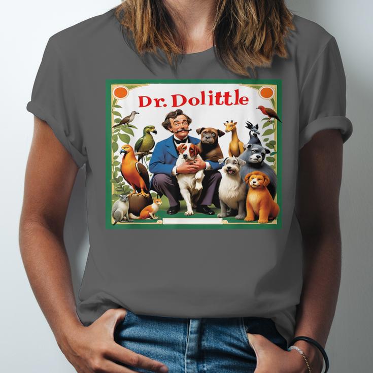 Animal Doctor & Communicator Dr Dolittle Children's Book Cover Unisex Jersey T-Shirt