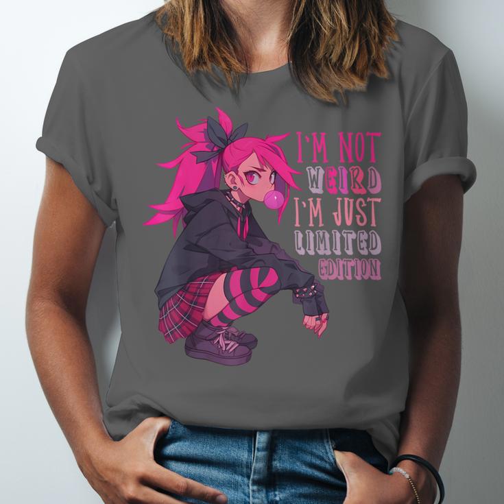 Anime Girl I'm Not Weird Just Limited Edition Introvert Goth Unisex Jersey T-Shirt Anime Girl I'm Not Weird Just Limited Edition Introvert Goth Unisex Jersey T-Shirt
