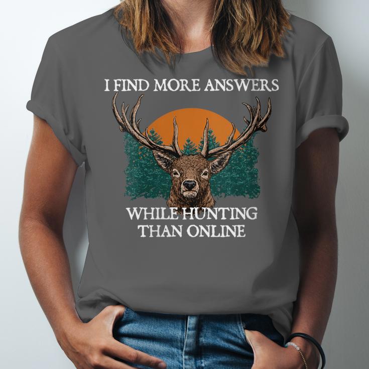 More Answers While Hunting Introvert Hunter Antisocial Unisex Jersey T-Shirt More Answers While Hunting Introvert Hunter Antisocial Unisex Jersey T-Shirt