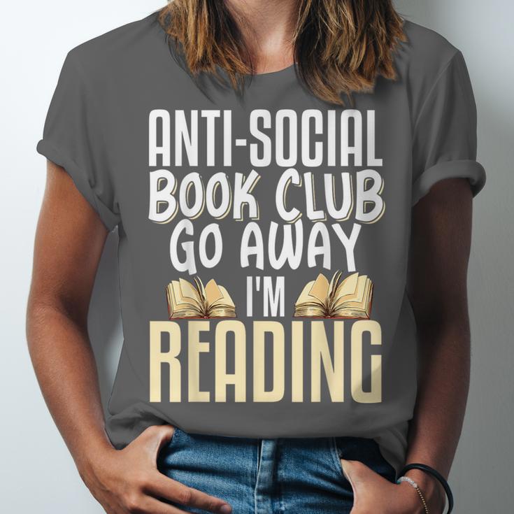 Anti Social Book Club Go Away I'm Reading Unisex Jersey T-Shirt