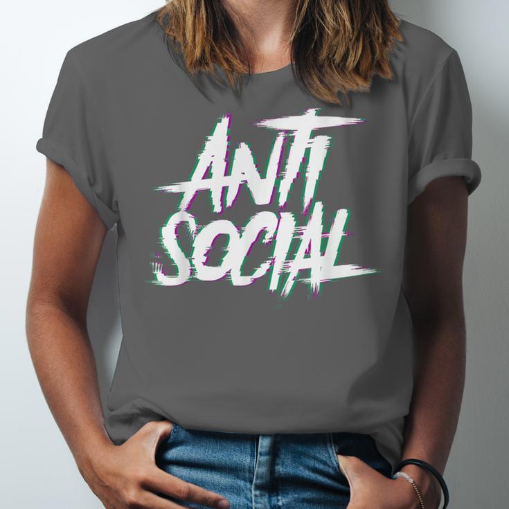 Anti Social Anti Social Club Introvert People Hate Unisex Jersey T-Shirt Anti Social Anti Social Club Introvert People Hate Unisex Jersey T-Shirt