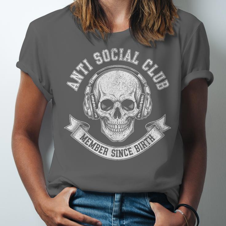 Anti Social Club Official Member Introvert Crest Unisex Jersey T-Shirt Anti Social Club Official Member Introvert Crest Unisex Jersey T-Shirt