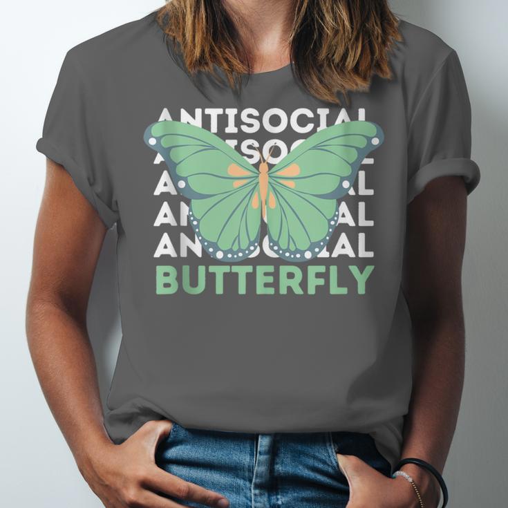 Anti-Social Introvert Butterfly Unisex Jersey T-Shirt Anti-Social Introvert Butterfly Unisex Jersey T-Shirt