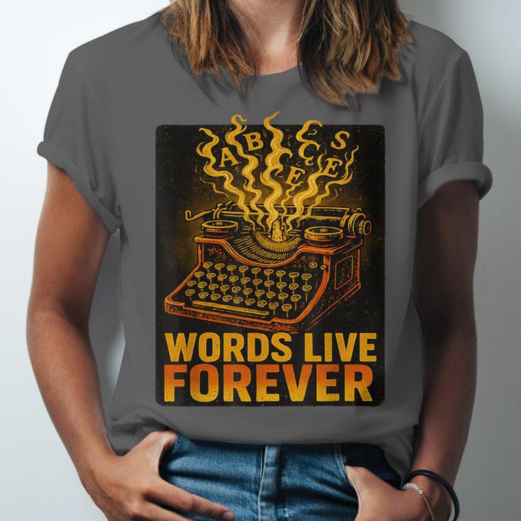Antiques Collector Writing Retro Nostalgia Curiosity Unisex Jersey T-Shirt
