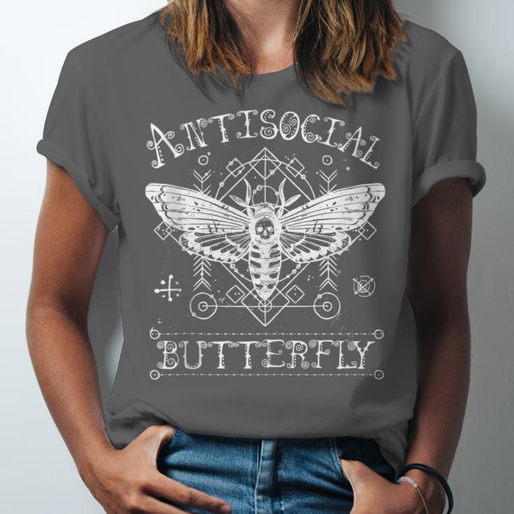 Antisocial Butterfly Introvert Death Head Moth Unisex Jersey T-Shirt Antisocial Butterfly Introvert Death Head Moth Unisex Jersey T-Shirt